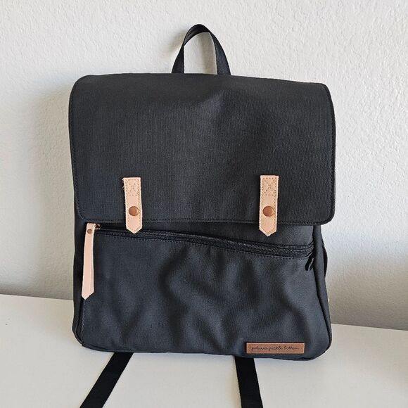 Petunia Pickle Bottom | Meta Baby Bag Backpack in Black Matte Canvas Unisex - Picture 5 of 15